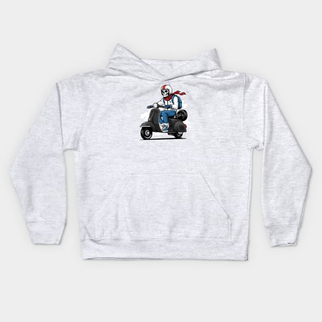 Scooter never dies black Kids Hoodie by creative.z